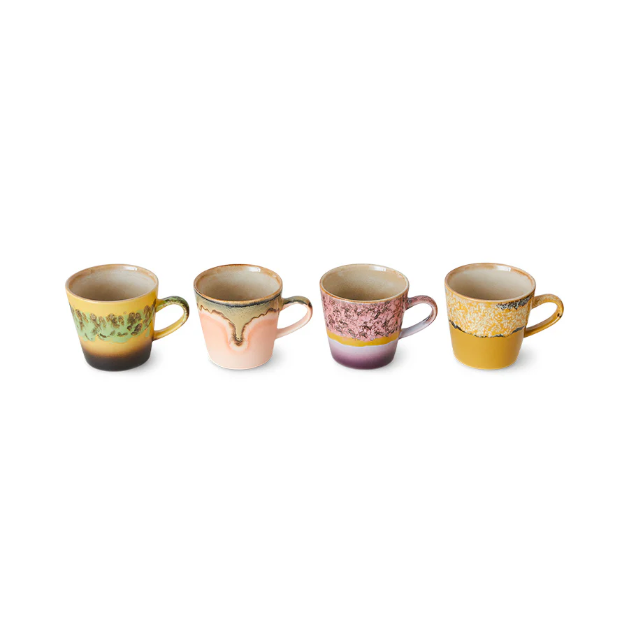 Pre-order 70s Ceramics Americano Mugs Radiant (set of 4) - Image 5