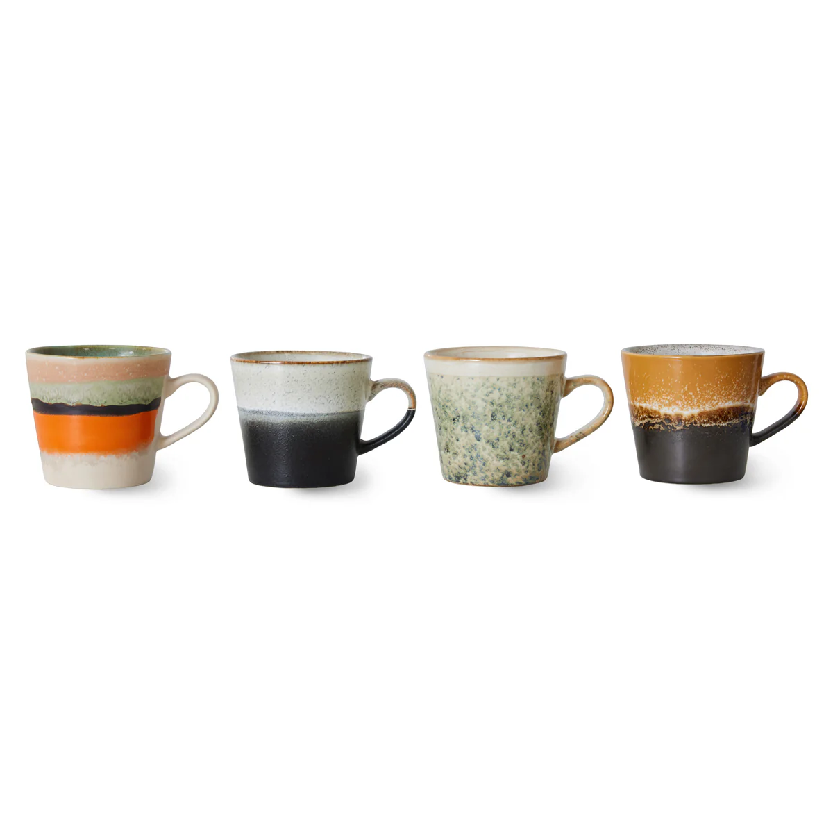 PRE ORDER 70s Ceramics Cappuccino Mugs Verve (set of 4) - Image 3