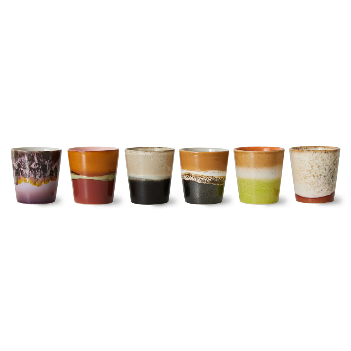 Pre-order 70s Ceramics Coffee Mugs Soil (Set of 6) - Image 3