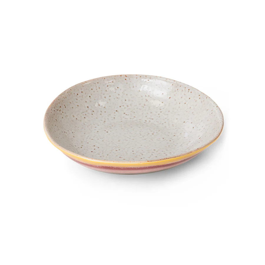 Pre-order 70s Ceramics: Curry Bowls - Hibiscus, Set of 2 - Image 4