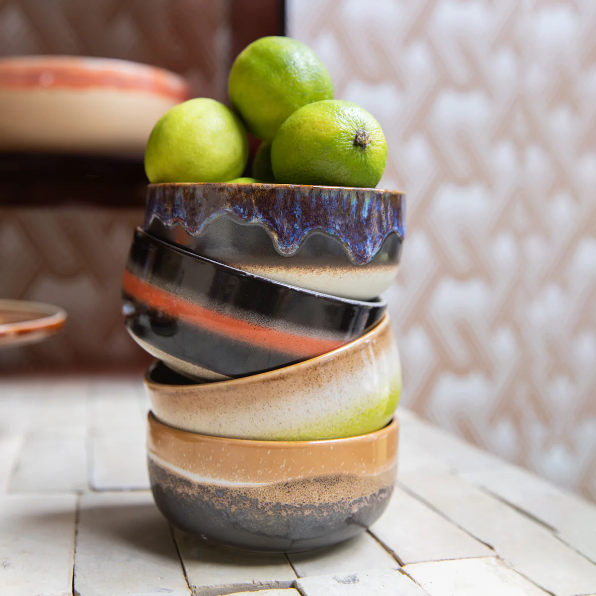 70s Ceramics: Dessert Bowls Humus (set of 4) - Image 3