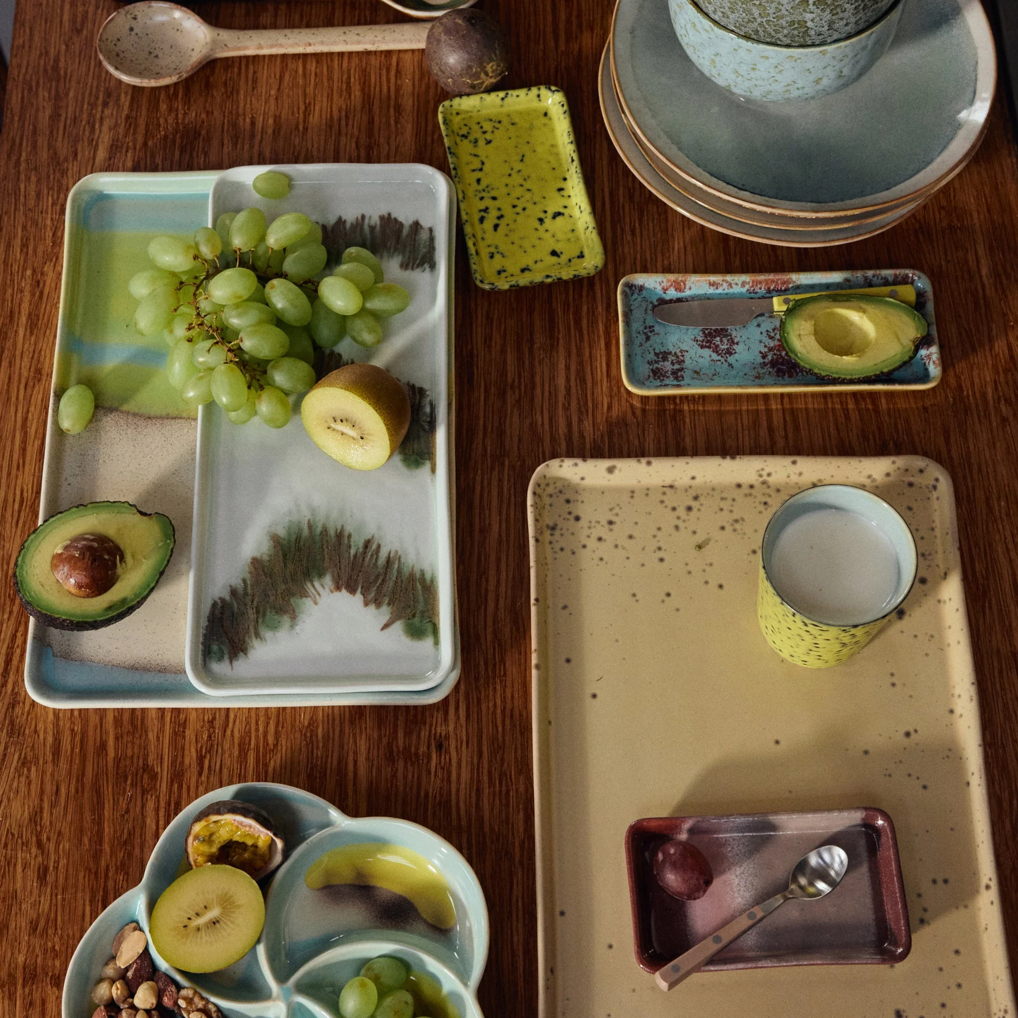 70s Ceramics: Large Tray Glint - Image 2