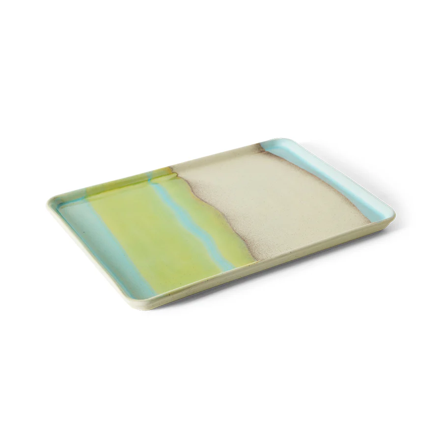 70s Ceramics: Large Tray Glint - Image 3