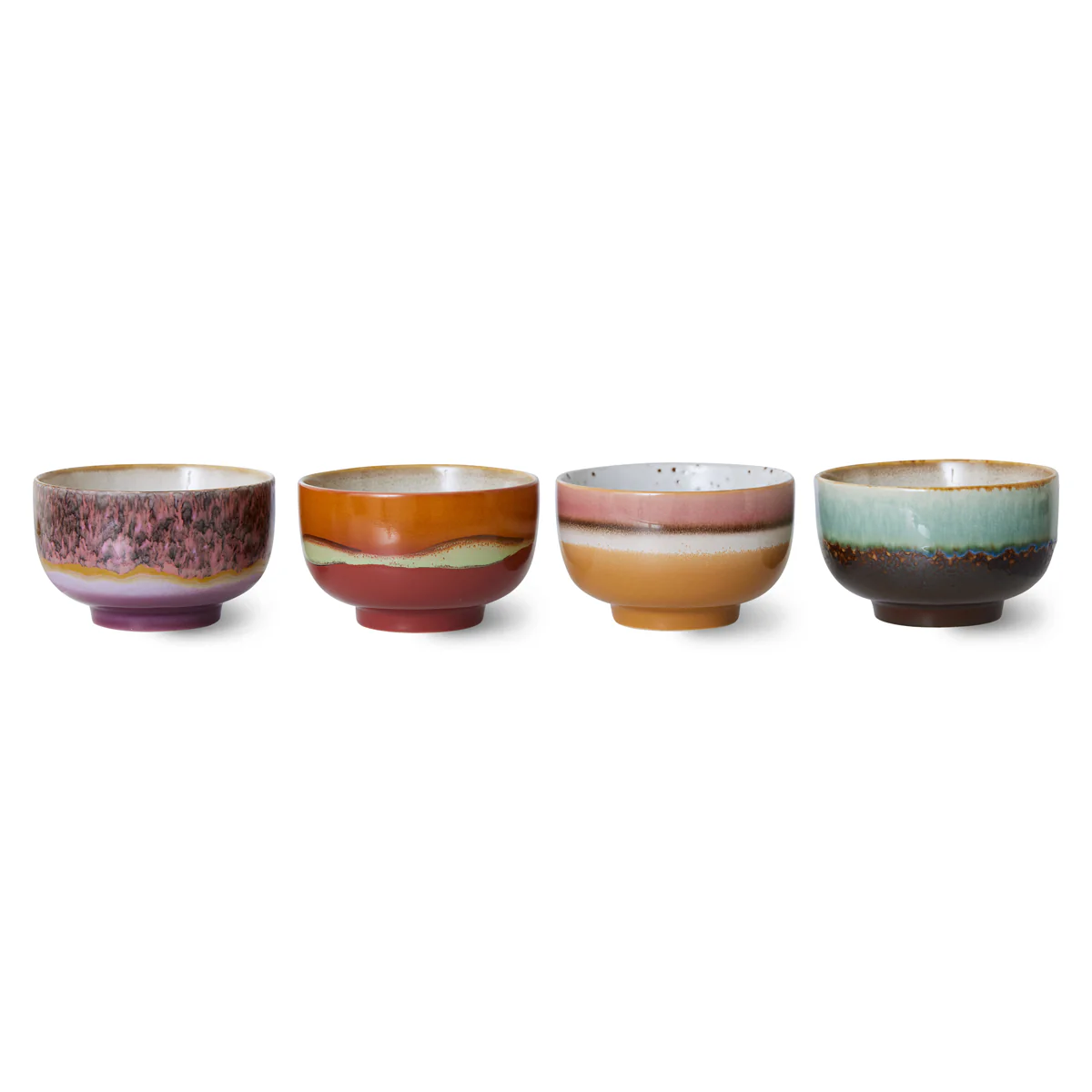 Pre-order 70s Ceramics: Noodle Bowls Geyser (set of 4) - Image 3