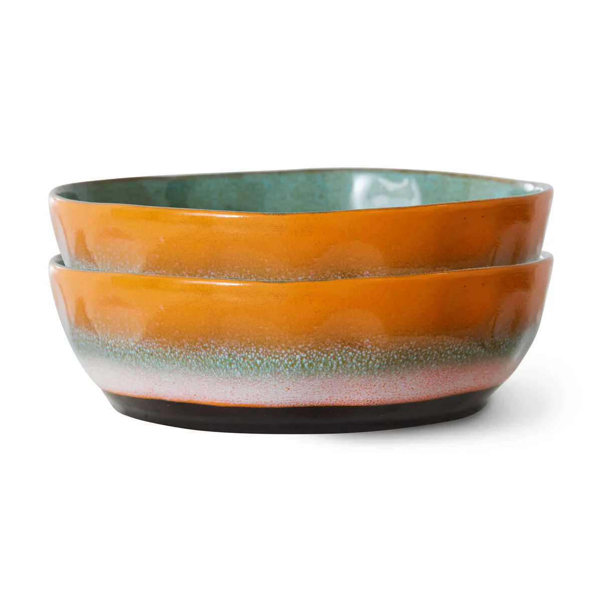 Pre-order 70s Ceramics: Pasta Bowls: Golden Hour (set of 2)