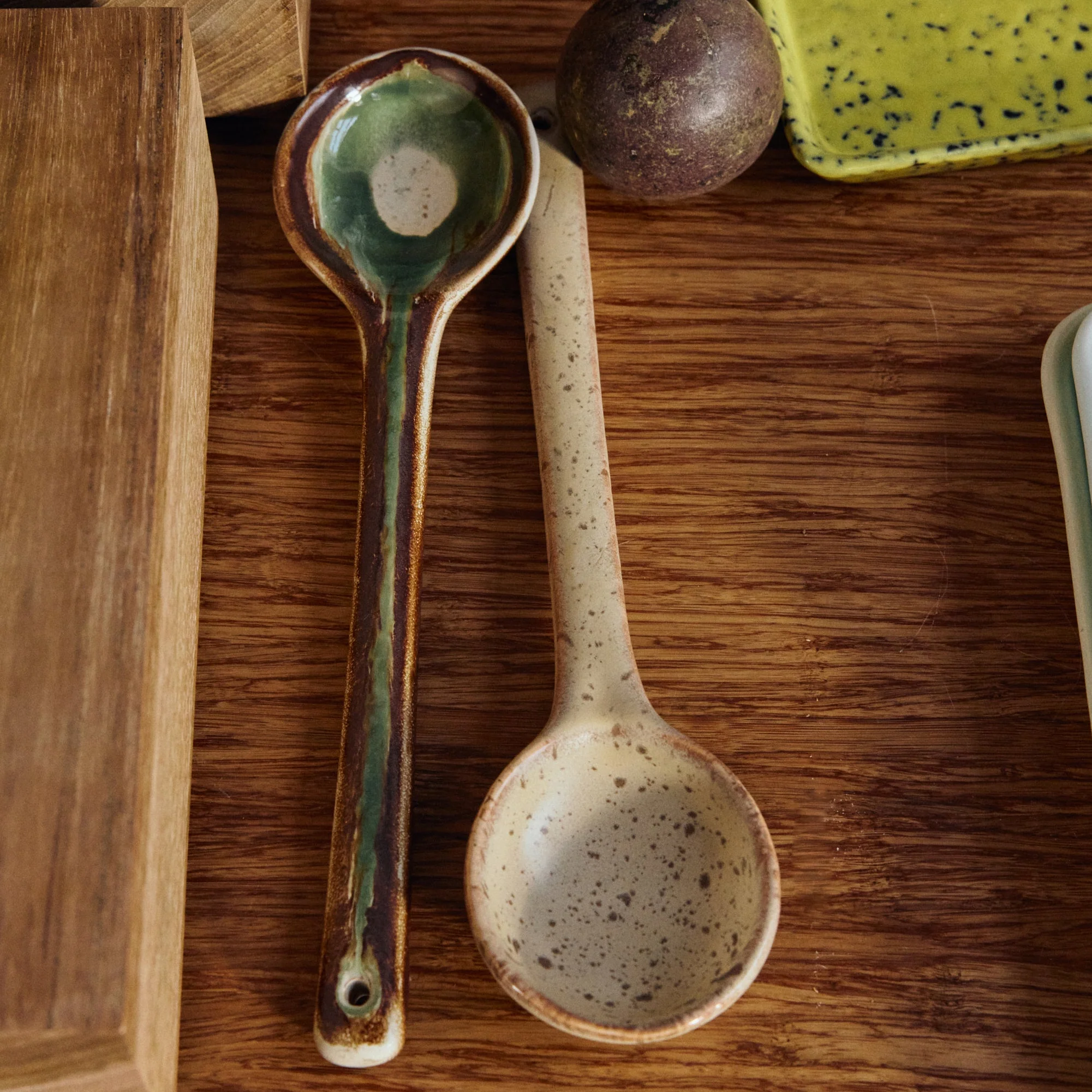 70s Ceramics: Serving Spoons Hills, Set of 2 - Image 5