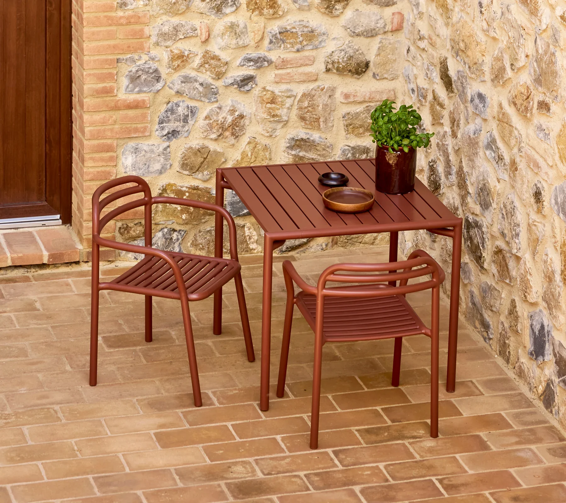 Bliss Dining Table Inc 2 Armchairs