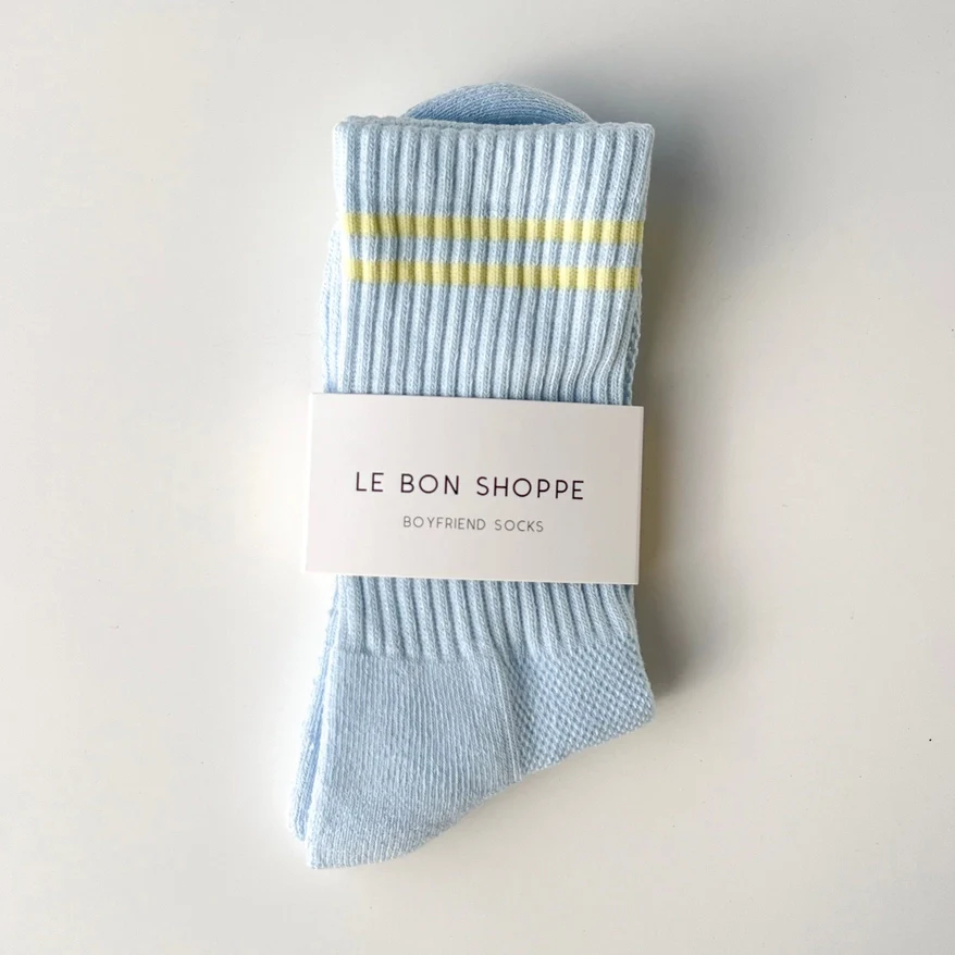 Boyfriend Socks: Pastel Sky - Image 5