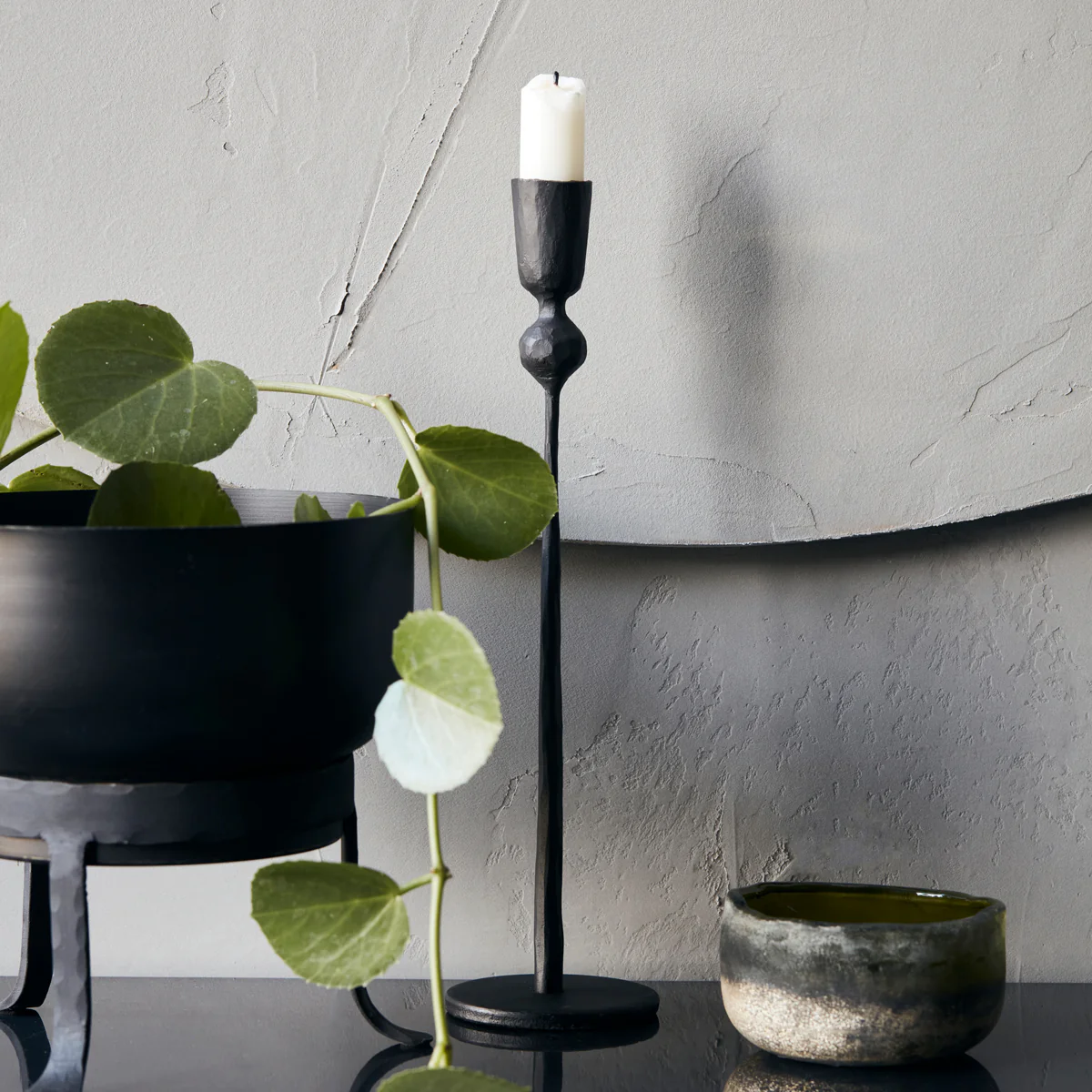 Candle stand, Trivo, Black 29cm - Image 2