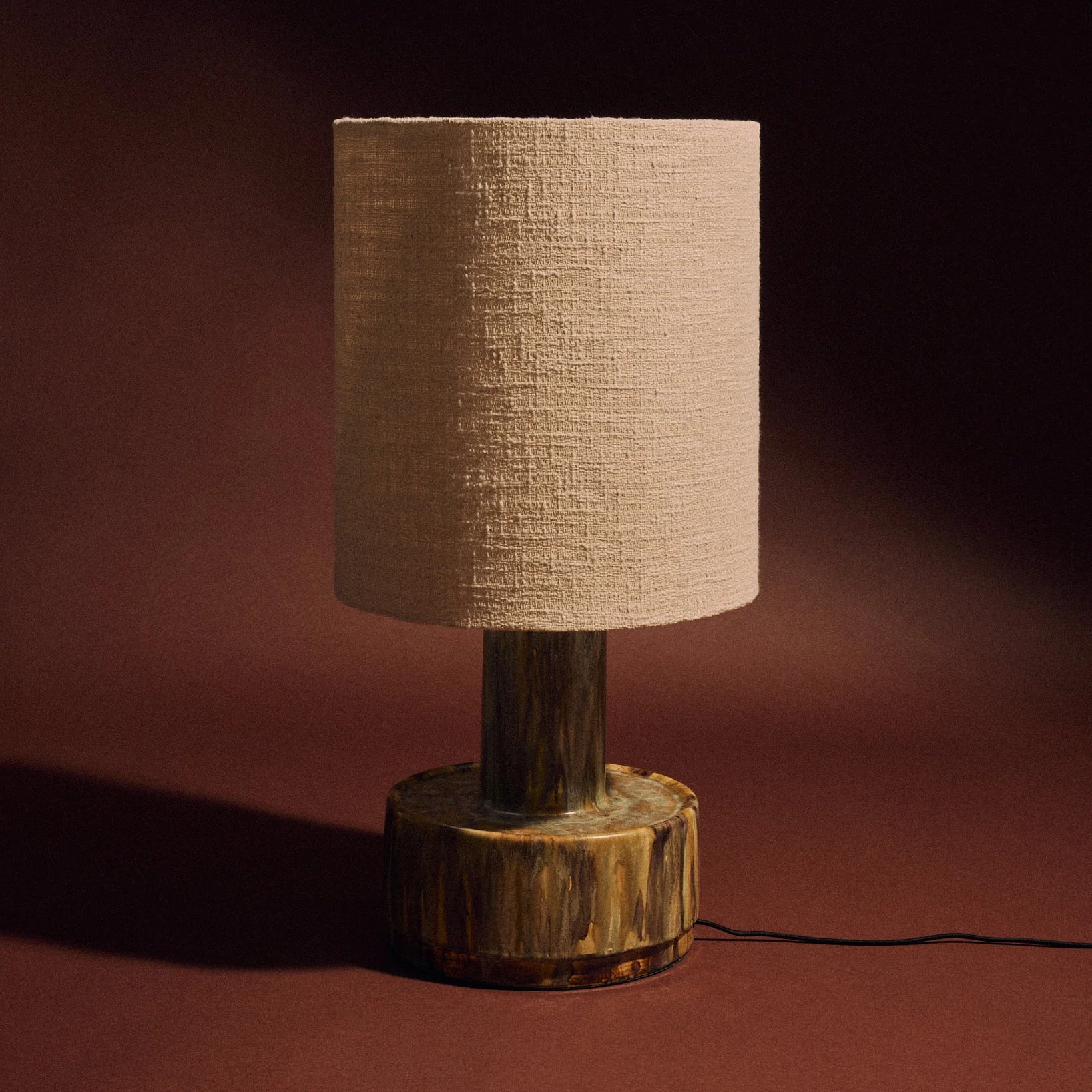 Ceramic Lamp Base Reactive Green - Image 3