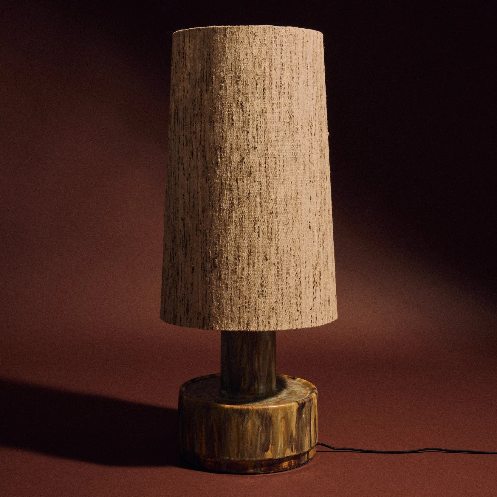 Ceramic Lamp Base Reactive Green - Image 4