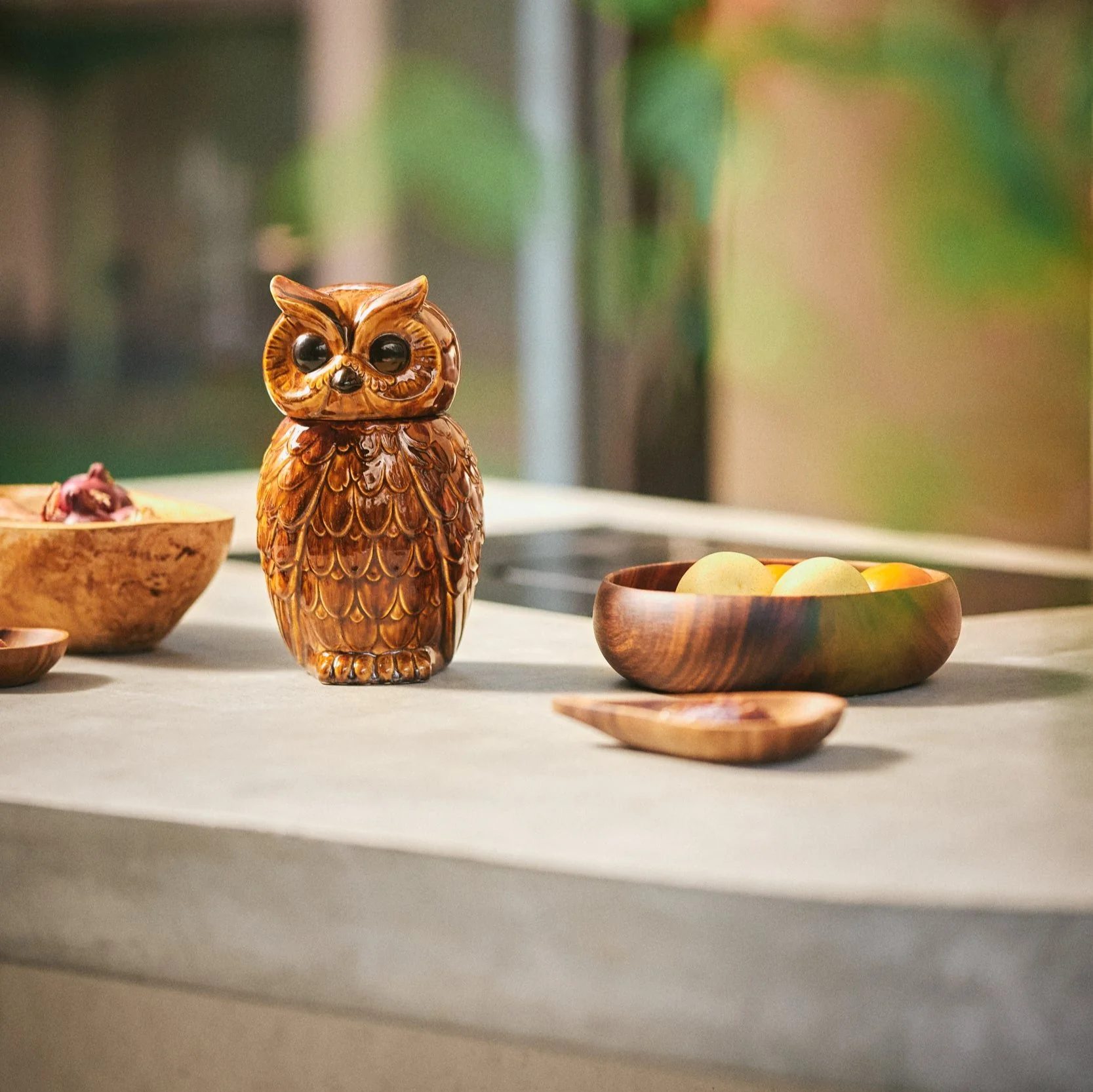 Ceramic Owl Jar Roasted - Image 3