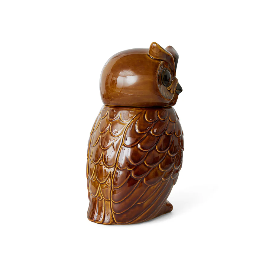 Ceramic Owl Jar Roasted - Image 7