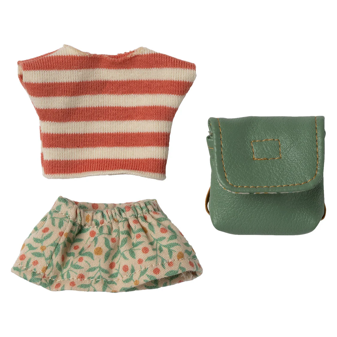 Clothes and Bag For Big Sister Mouse - Green