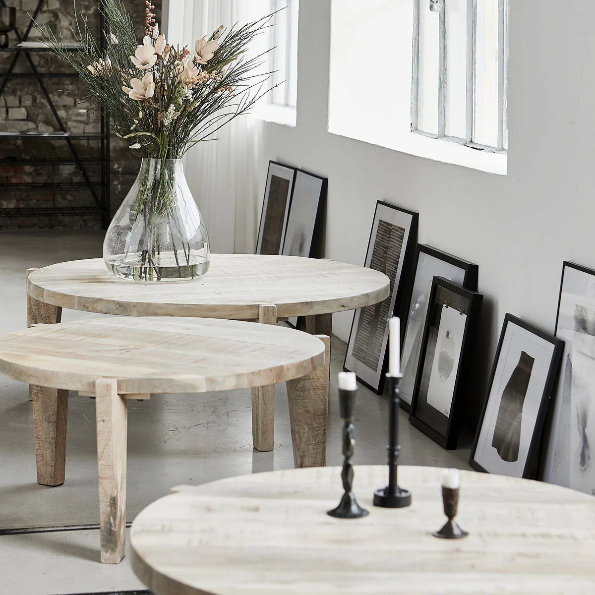 Coffee table, Bali, Natural 110cm - Image 2
