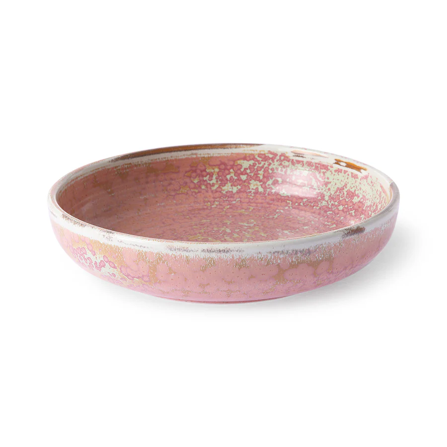 PRE ORDER Home Chef Ceramics: Deep Plate Medium Rustic Pink