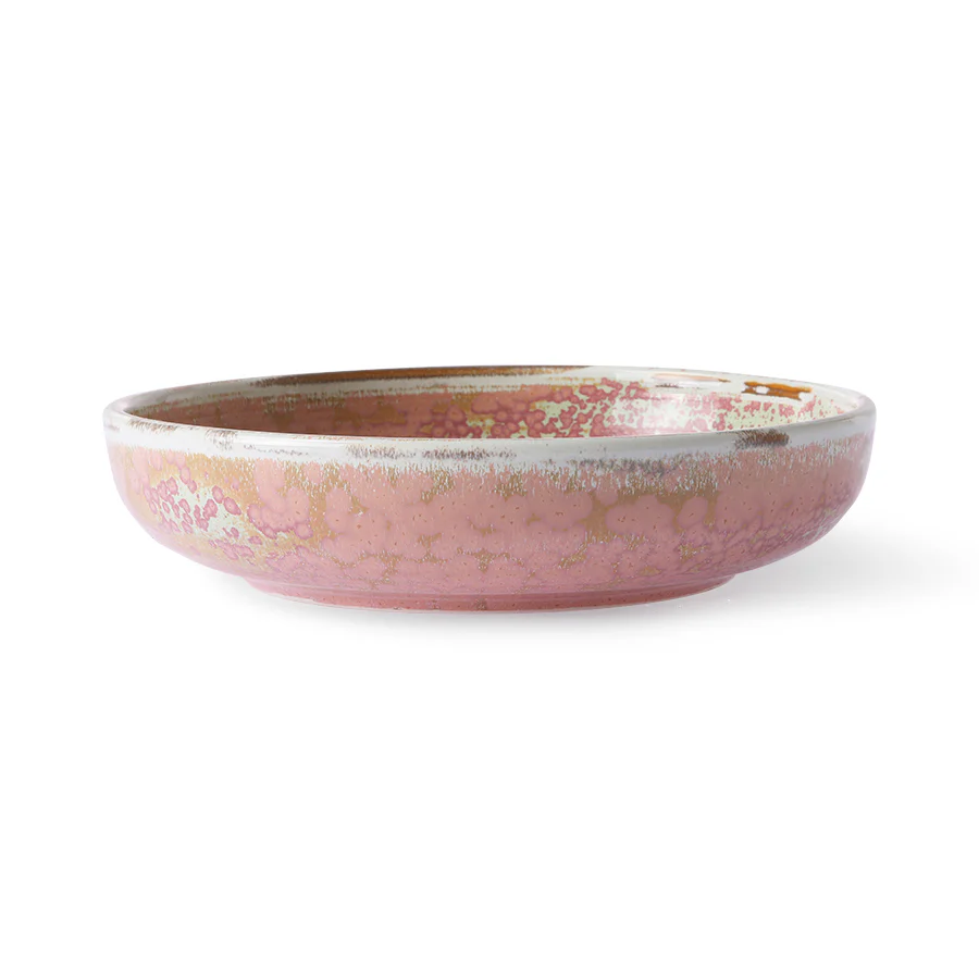 PRE ORDER Home Chef Ceramics: Deep Plate Medium Rustic Pink - Image 2