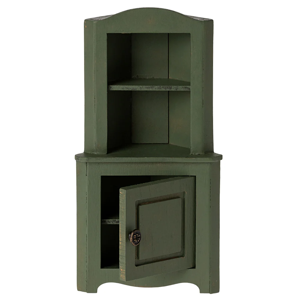 Corner Cabinet, Mouse - Dark Green