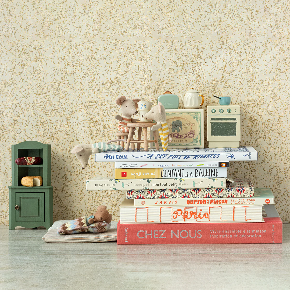 Corner Cabinet, Mouse - Dark Green - Image 2