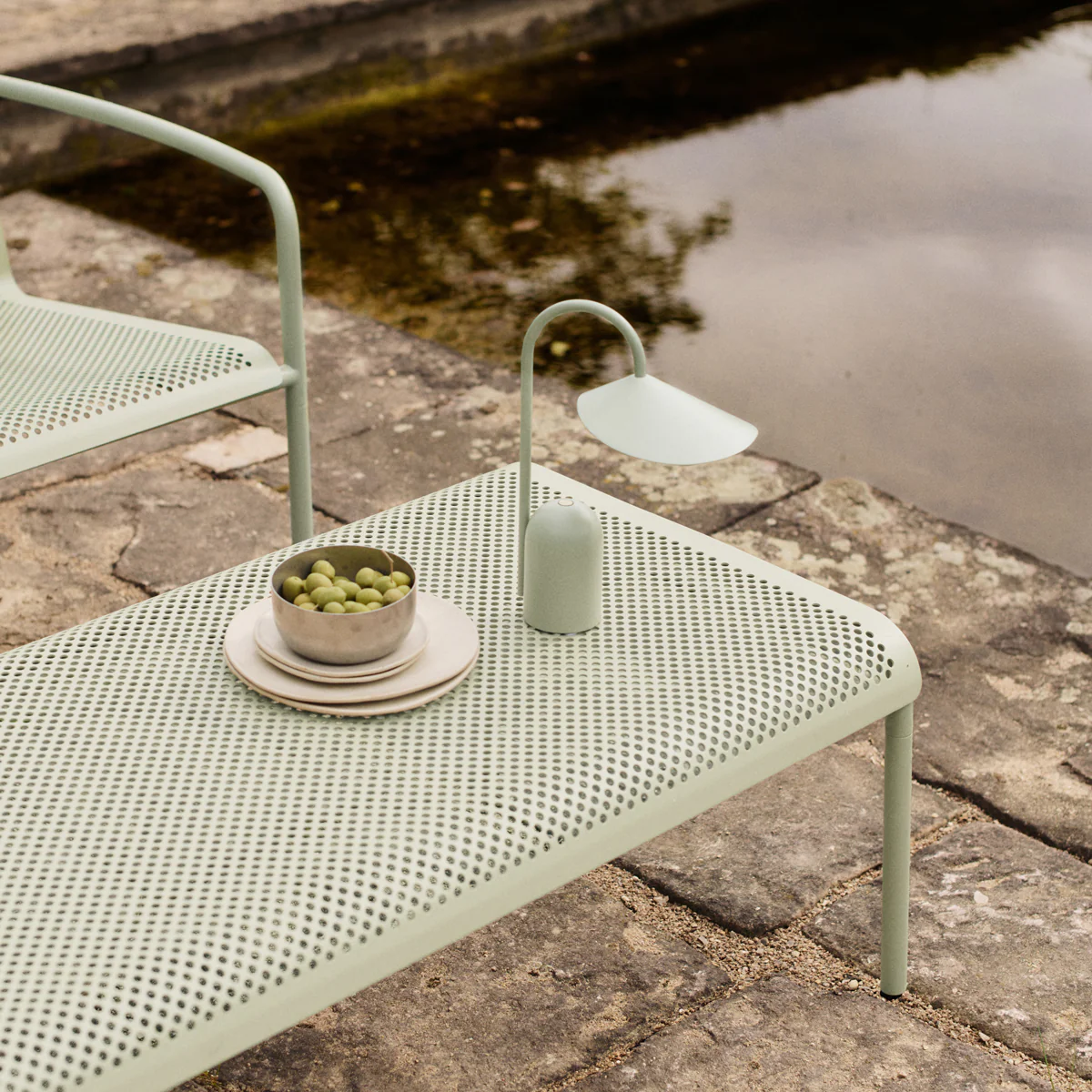 Dapple Low Table - 114 x 57 - Tea Green - Image 2
