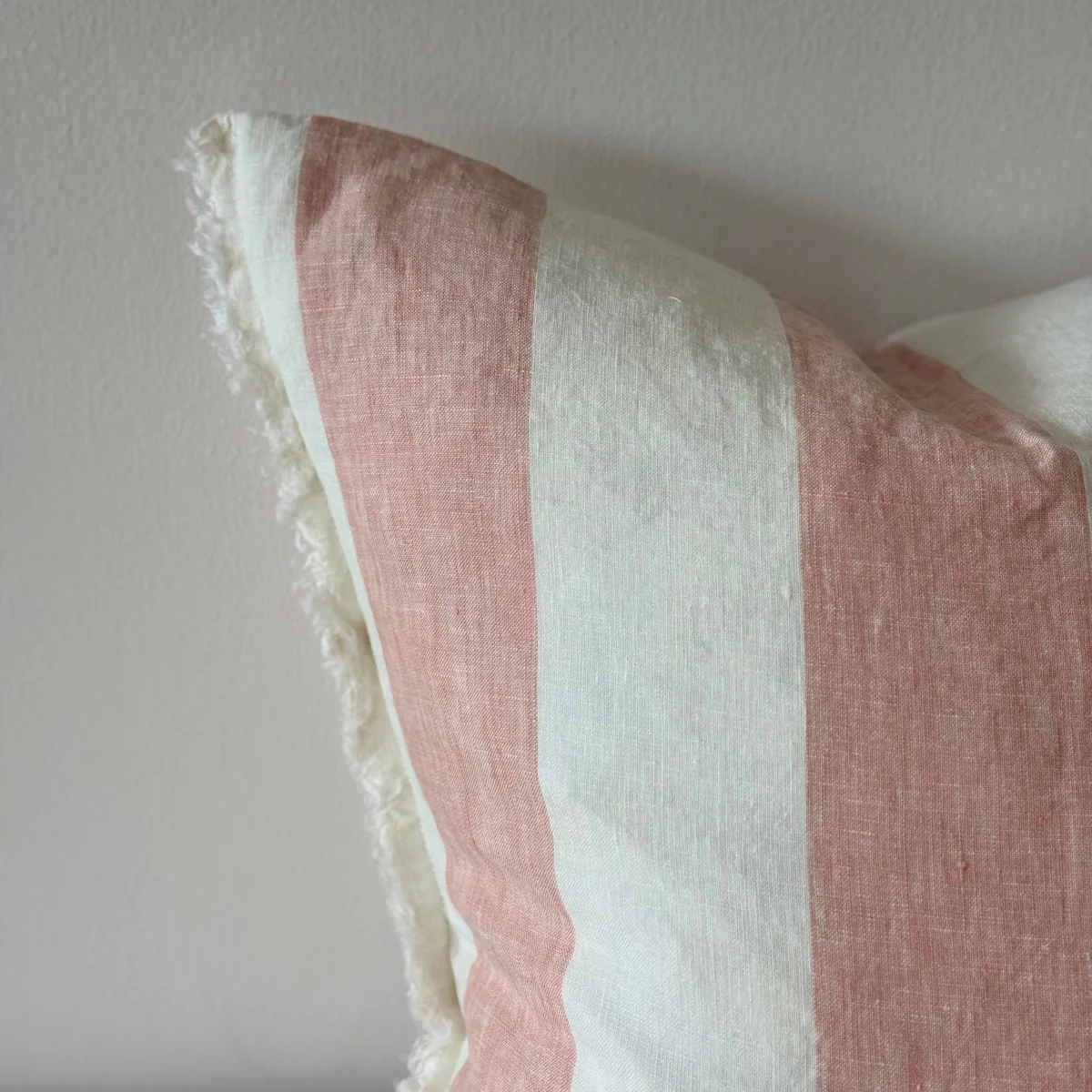 Esmee Pink Wide Stripe Cushion 45 x 45 cm - Image 2