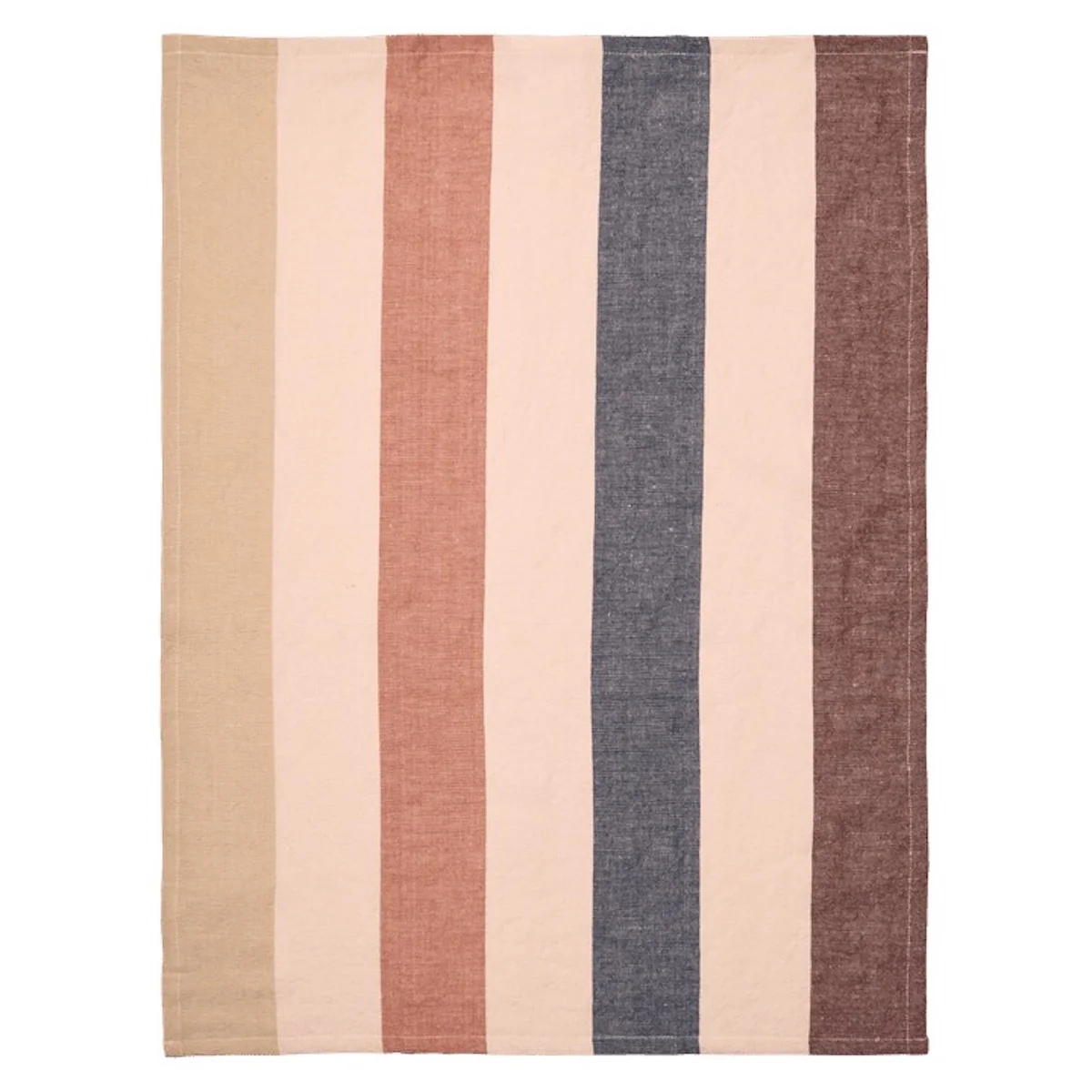 Hale Tea Towel - Cashmere/Mocha/Indigo Blue