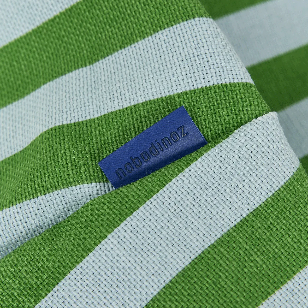 Pre-order Long Beanbag - Kid Size - Bliss - Green Blue Stripes - Image 4