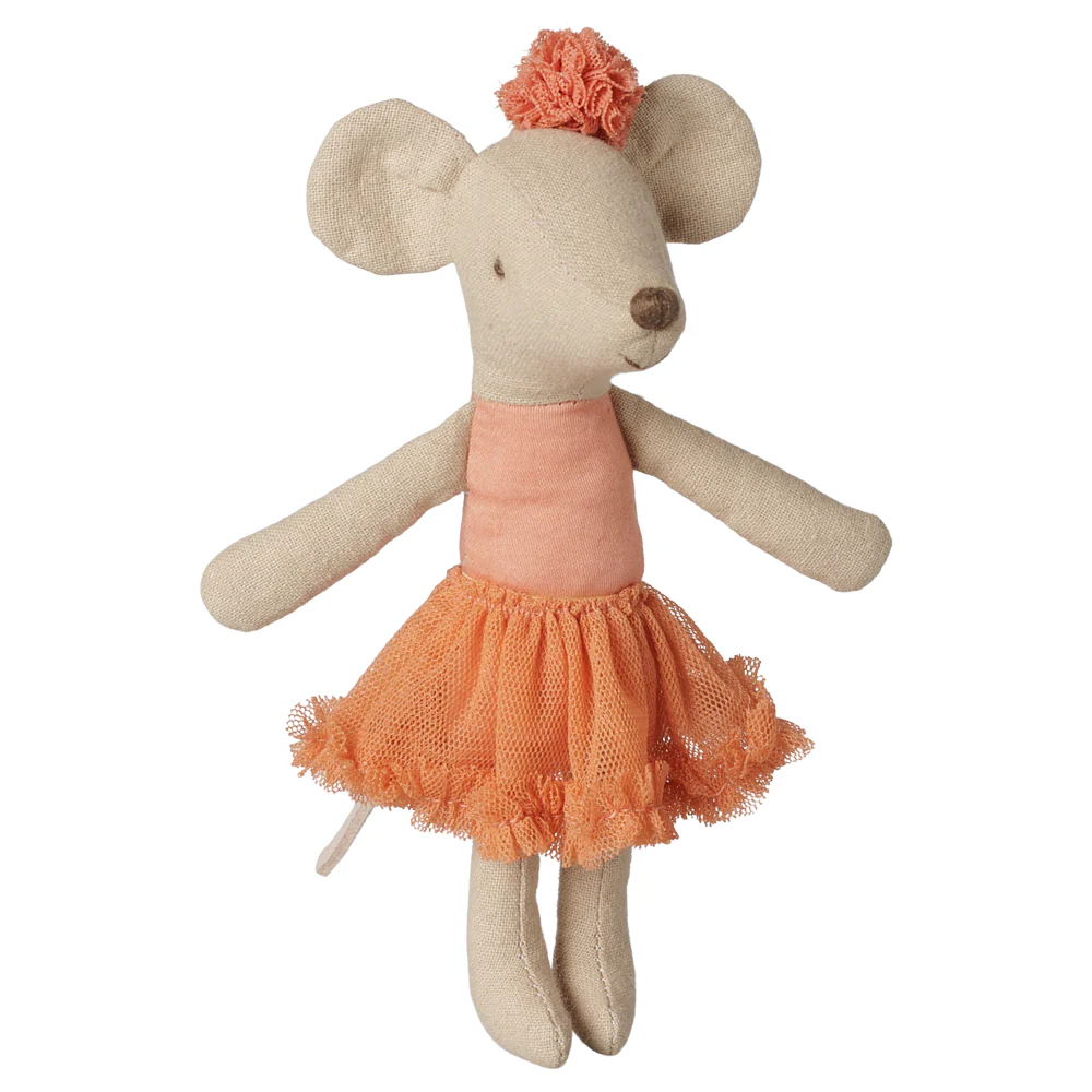 PRE_ORDER Ballerina mouse, Big sister - Coral *October*