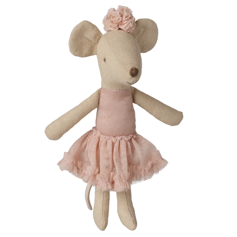 PRE_ORDER Ballerina mouse, Big sister - Light Heather  *October*