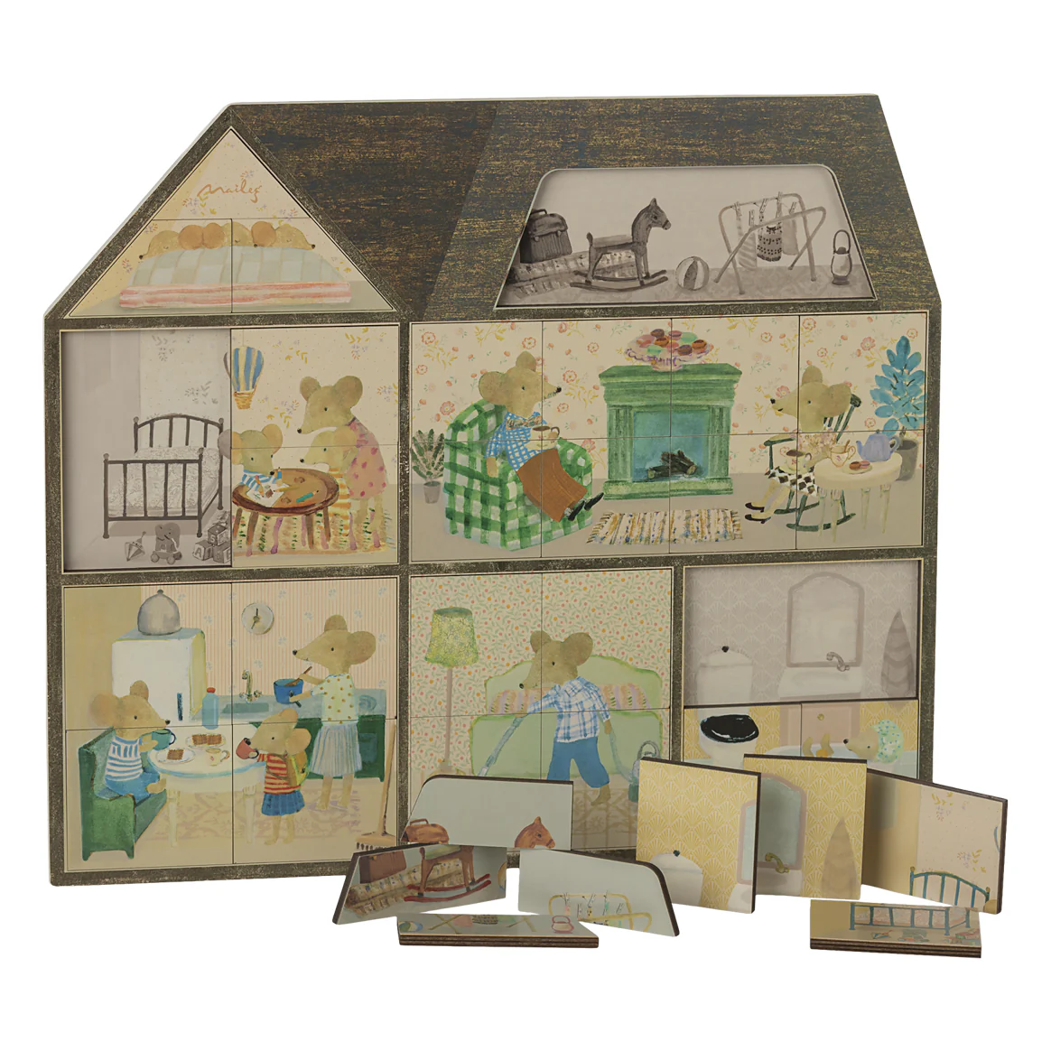 Maileg Mouse Hole Farmhouse Puzzle
