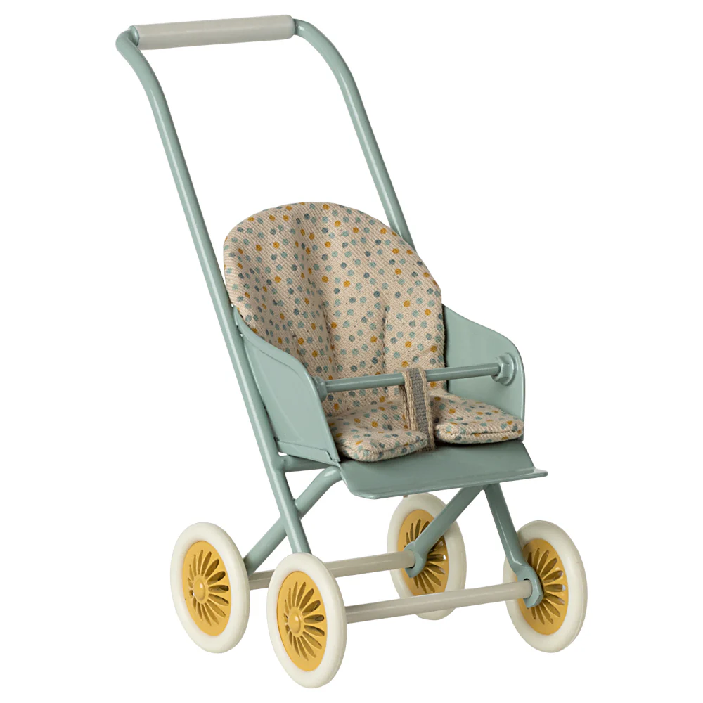 Maileg Stroller, Micro Mint