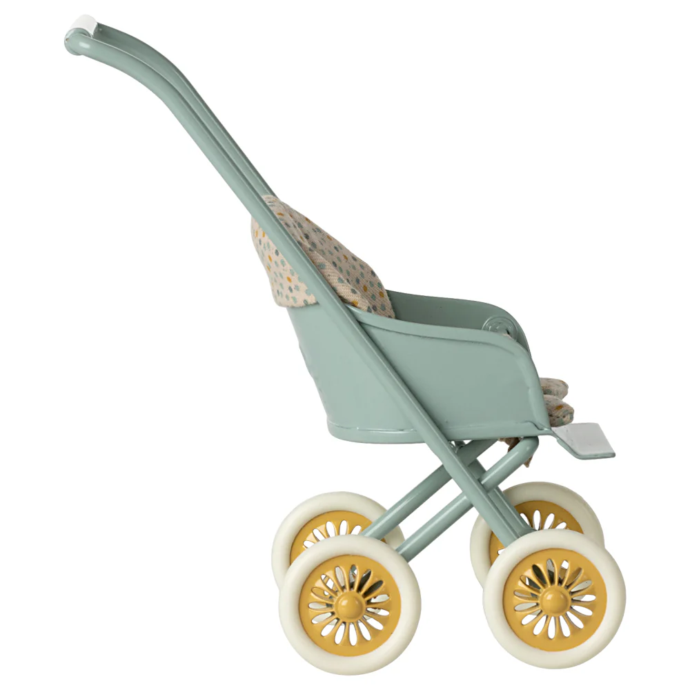 Maileg Stroller, Micro Mint - Image 3