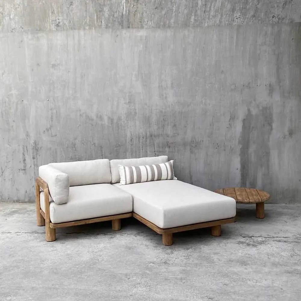 Recycled Teak Outdoor Module Sofa PRE ORDER - Image 9