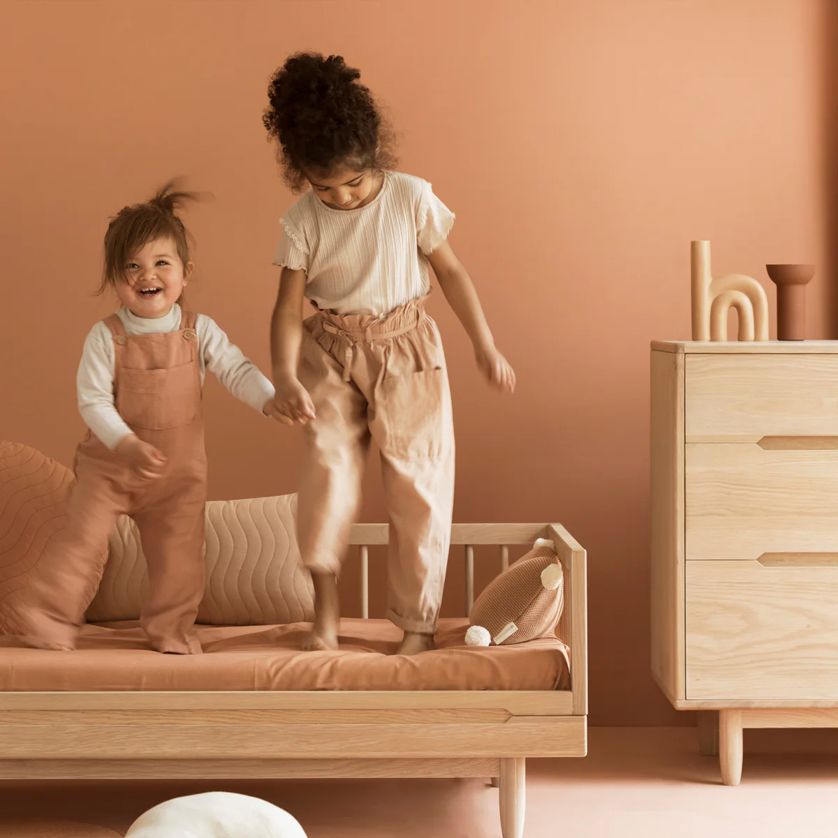 Pure Oak Wood Junior Bed - Image 11