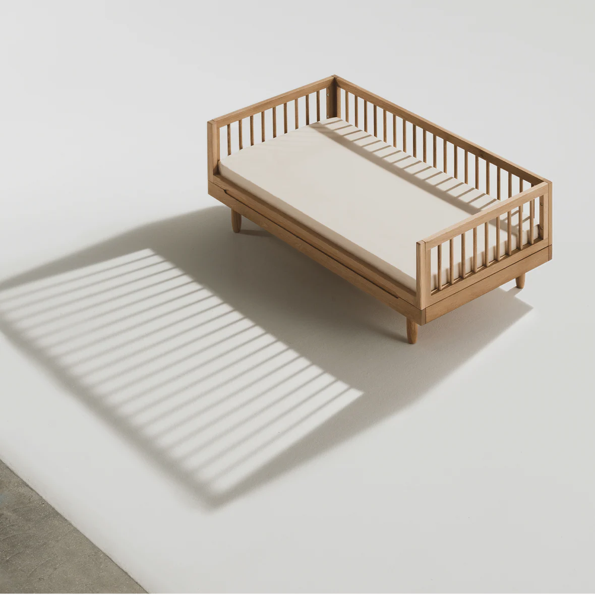 Pure Oak Wood Junior Bed - Image 2