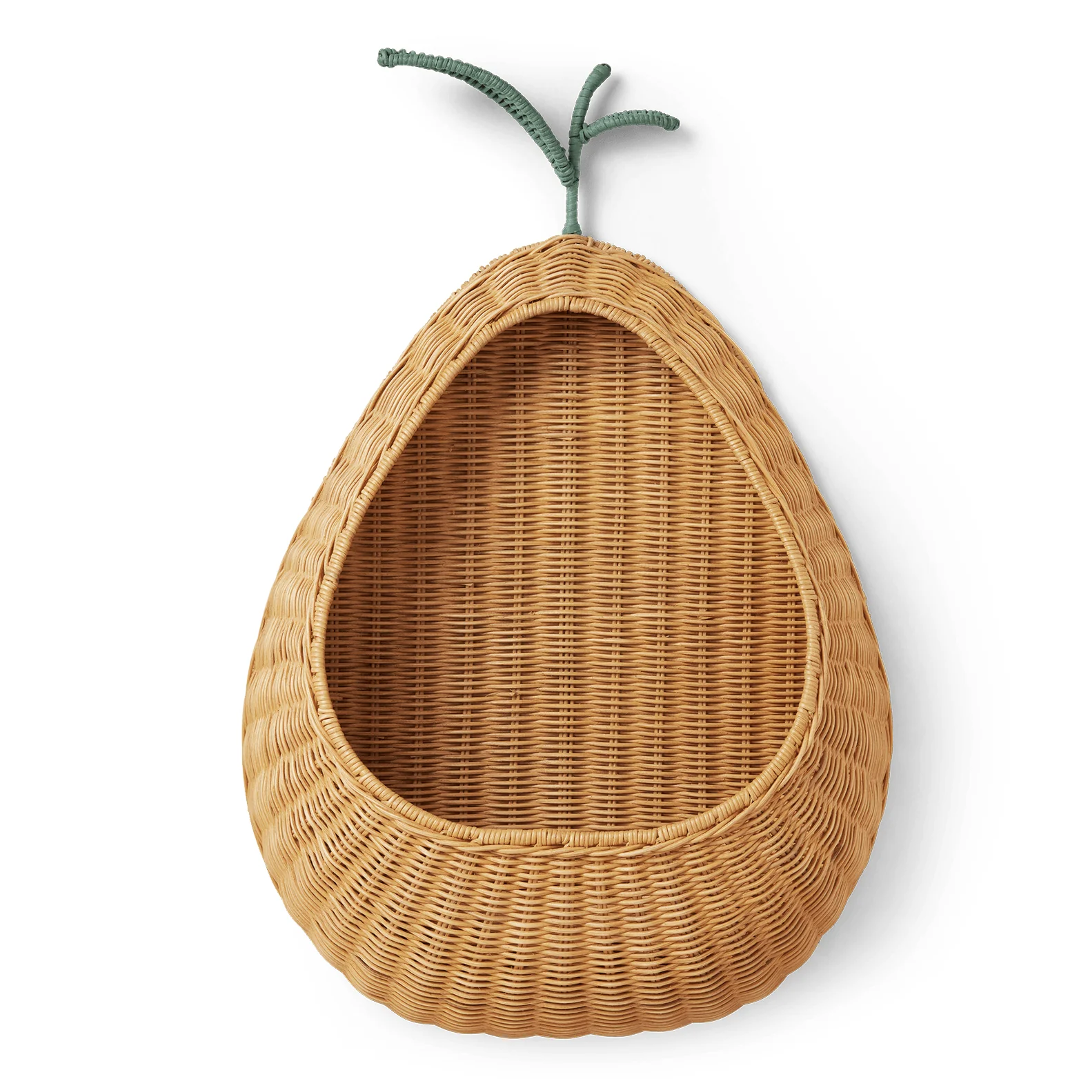 Pear Braided Wall Pocket - Natural
