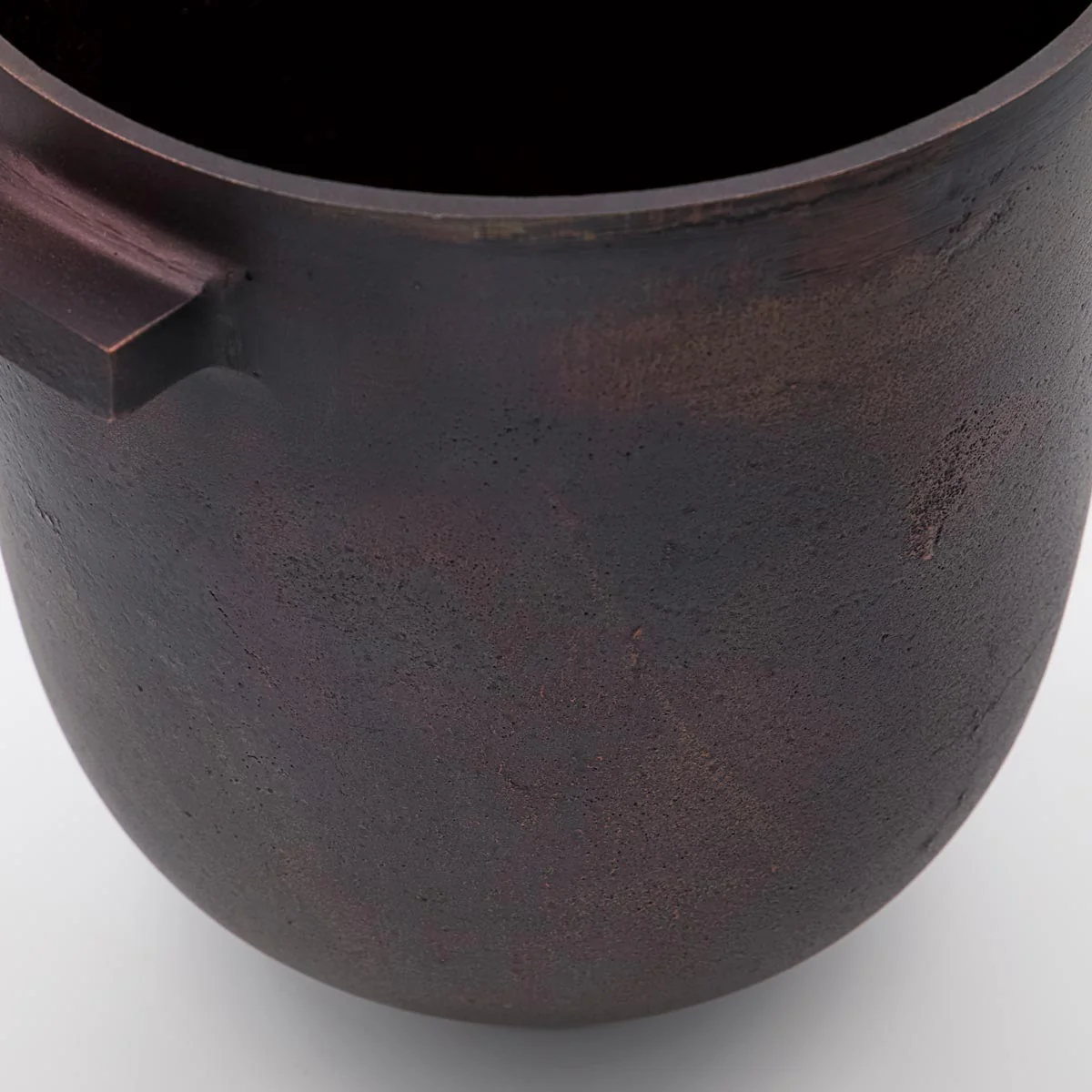 Planter, Foem, Browned brass Diameter 20cm - Image 4