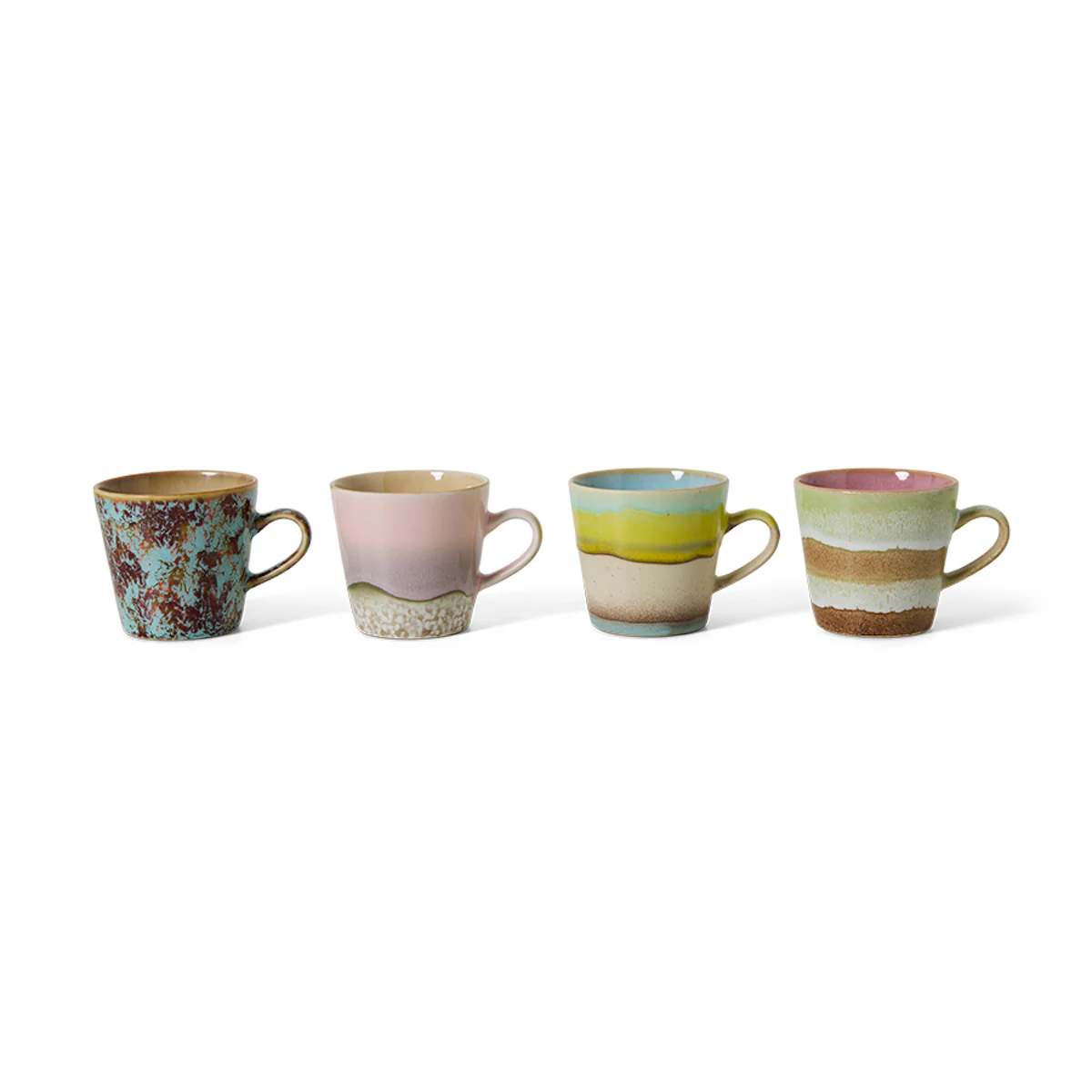 PRE ORDER 70s Ceramics: Americano Mugs Rococo, Set of 4 - Image 2