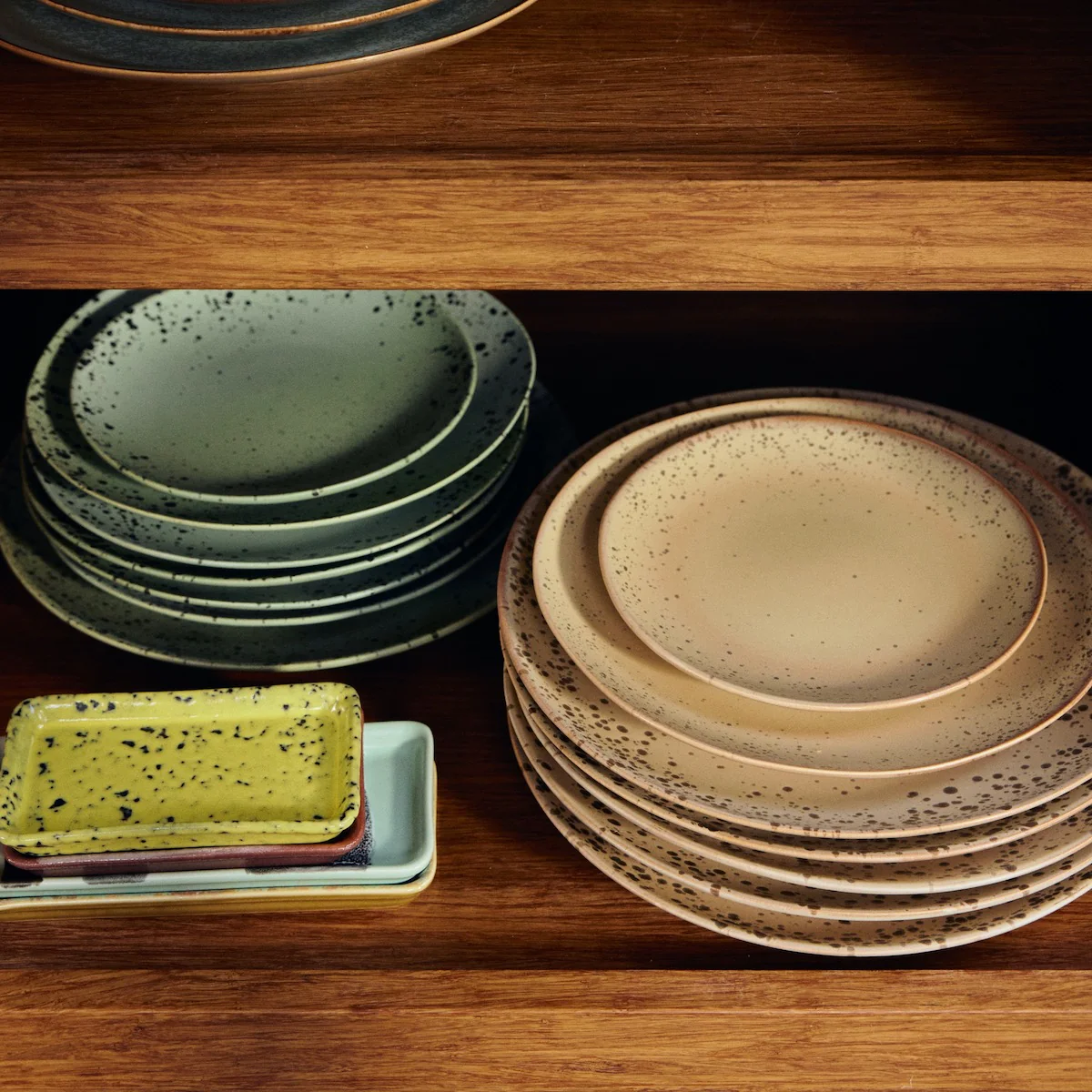70's Ceramics Dessert Plate Grit, Set of 2 - Image 4