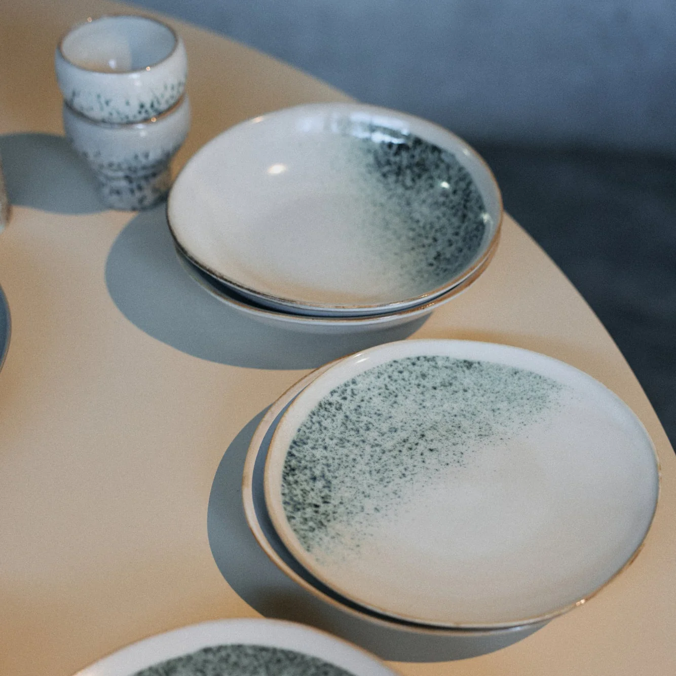 Pre-order 70s Ceramics: Side Plates Mist, Set of 2 - Image 8