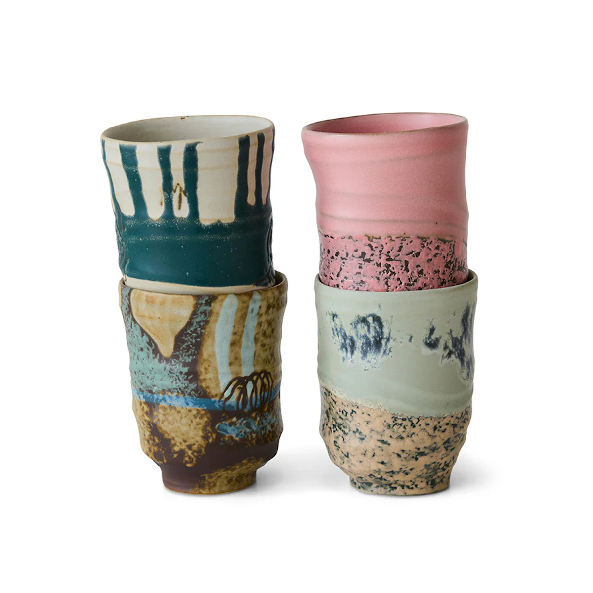 Artist Ceramics: Coffee Mugs Set of 4