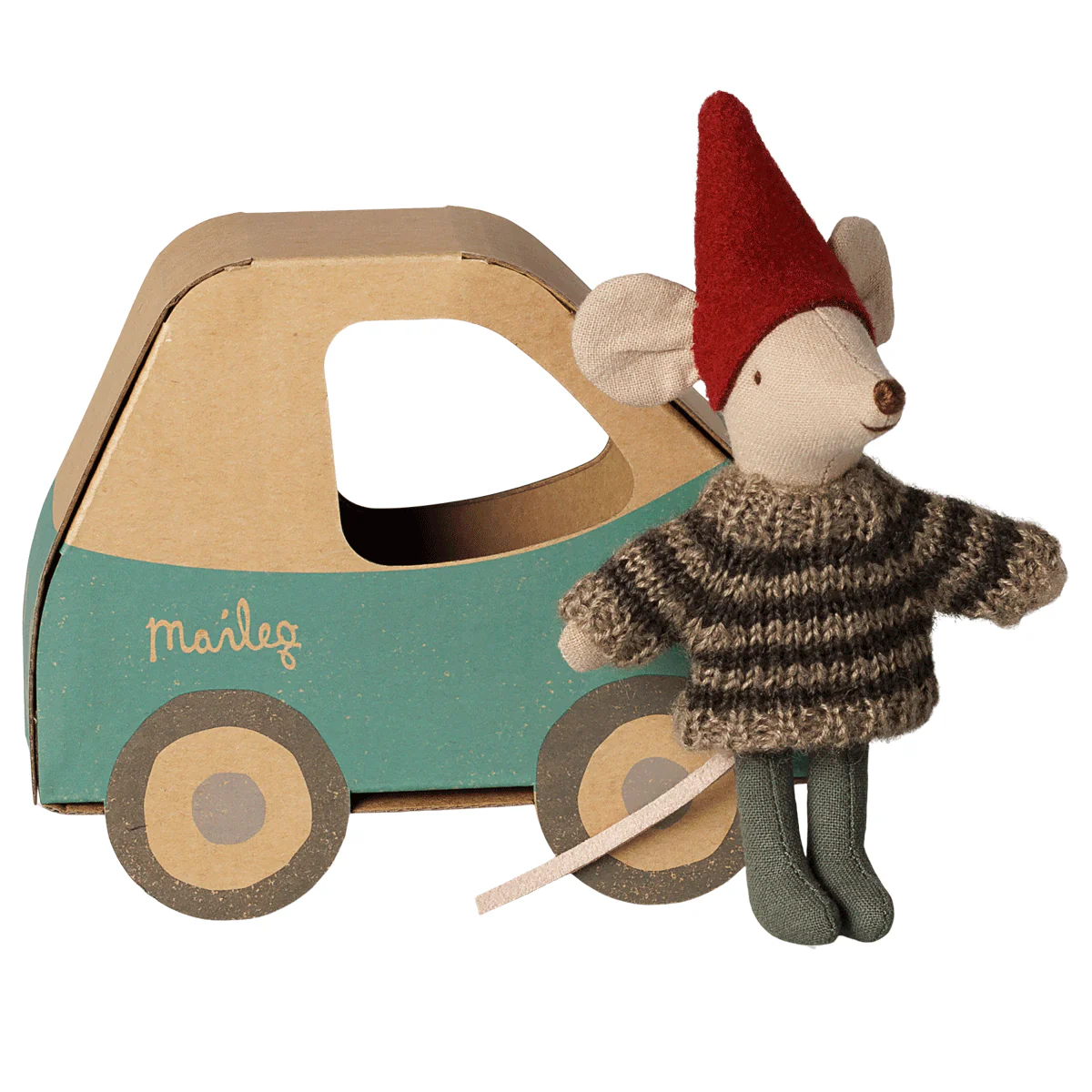 PRE_ORDER Christmas mouse, Little brother in car box *November*