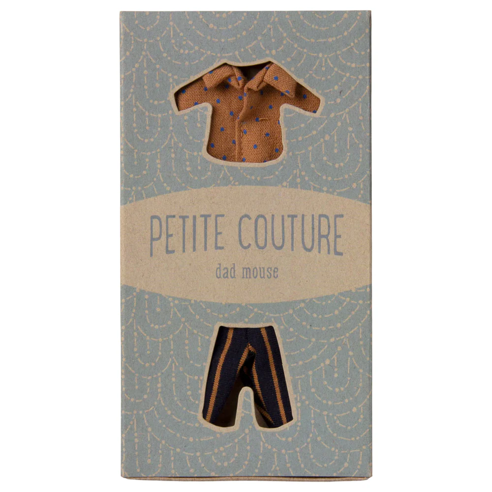 Maileg Shirt And Striped Pants for Dad Mouse 2025 - Image 2