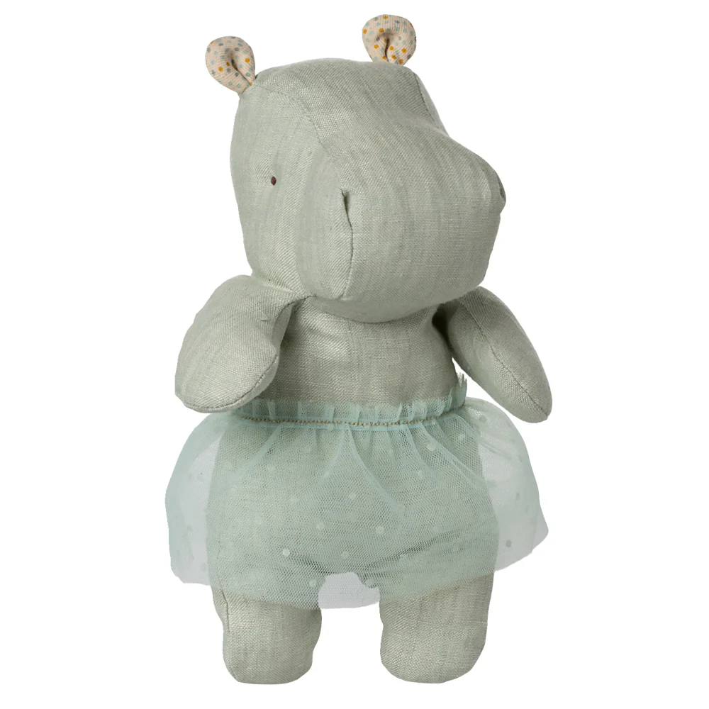 Safari Friends Small Hippo with Skirt- Mint