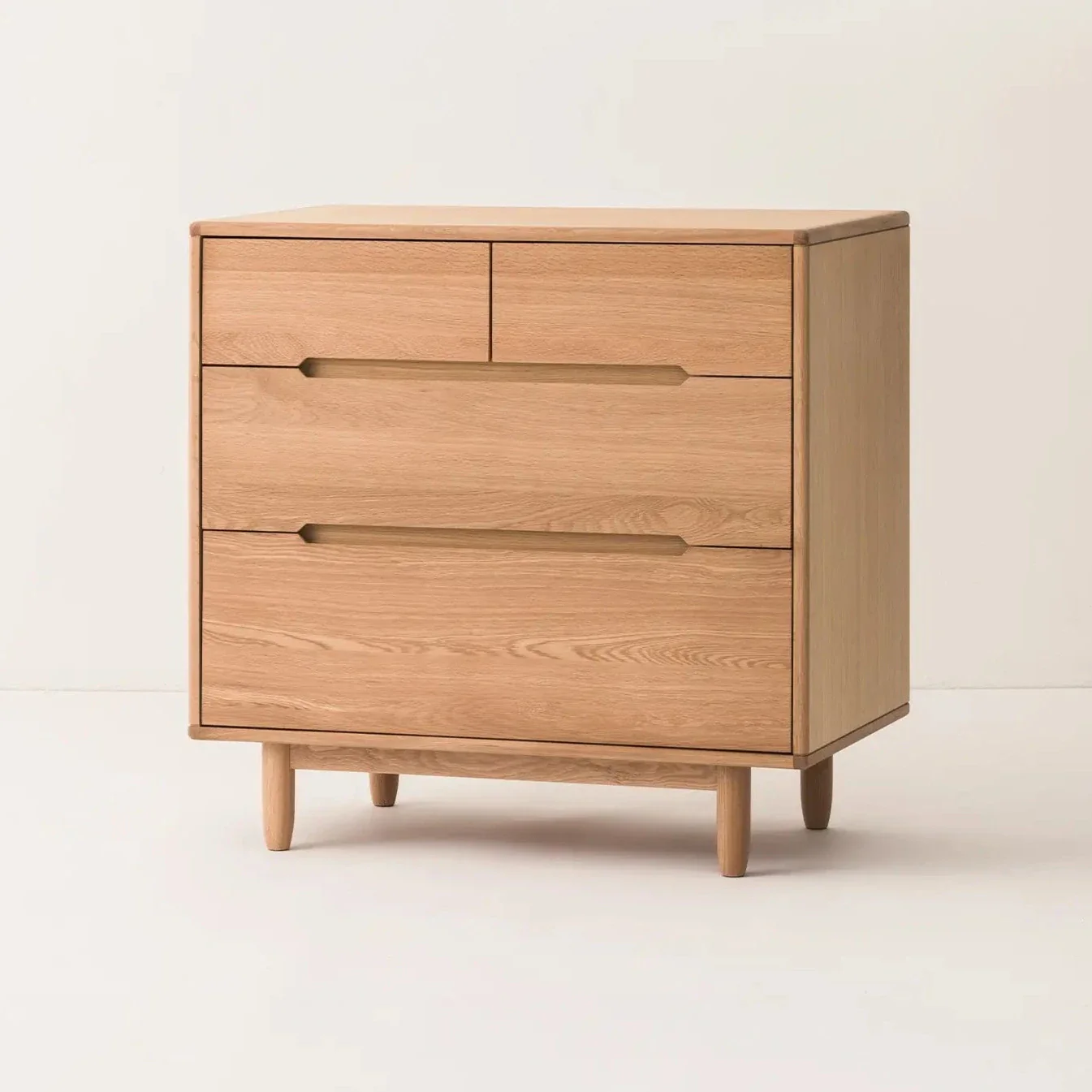 Pure Oak Wood Four Door Dresser - Image 2