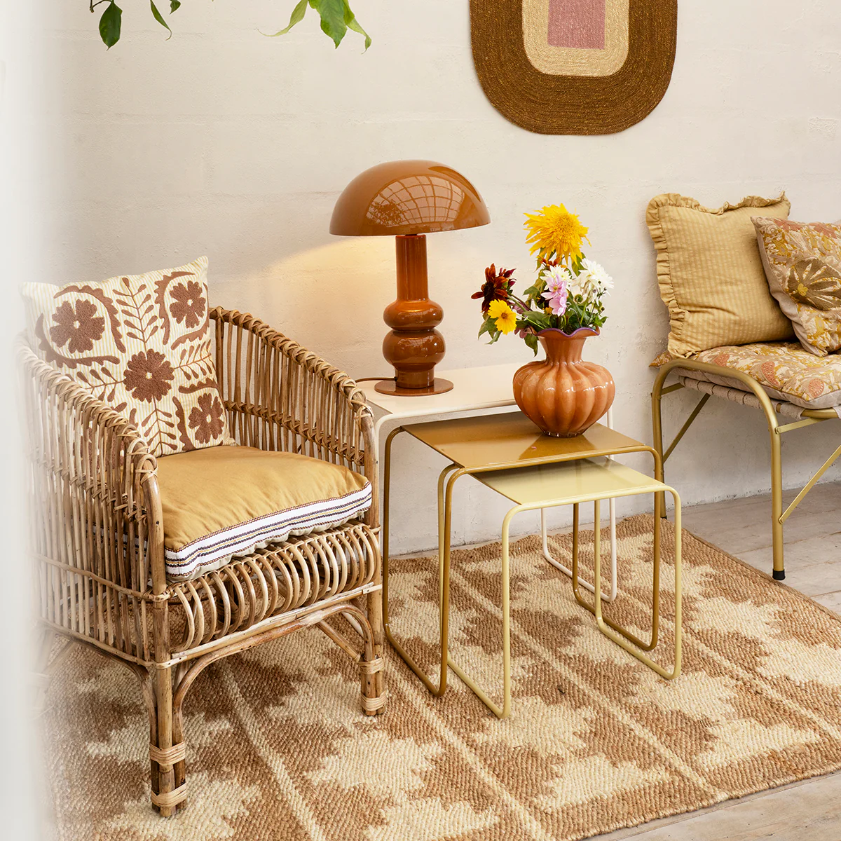 Ruffle Cushion - Light Yellow - Image 3