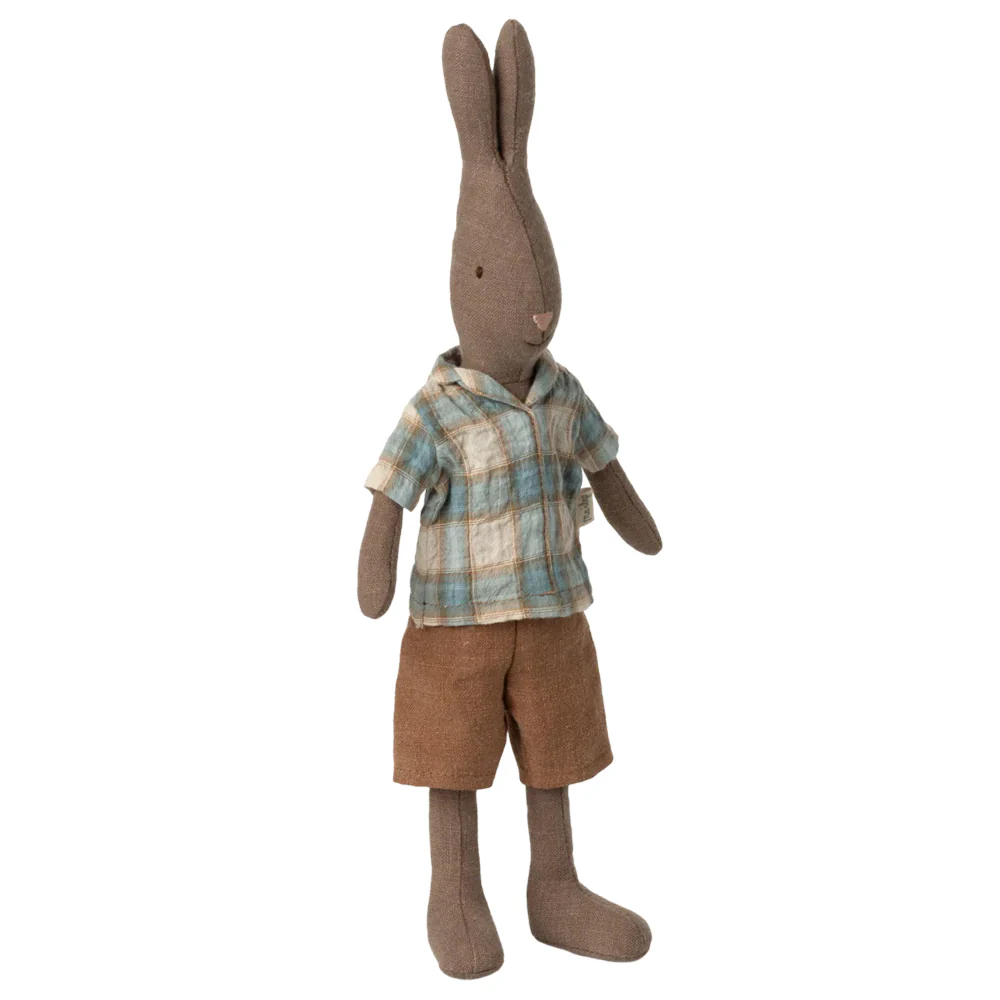 Rabbit Size 2, - Brown - Shirt and Shorts