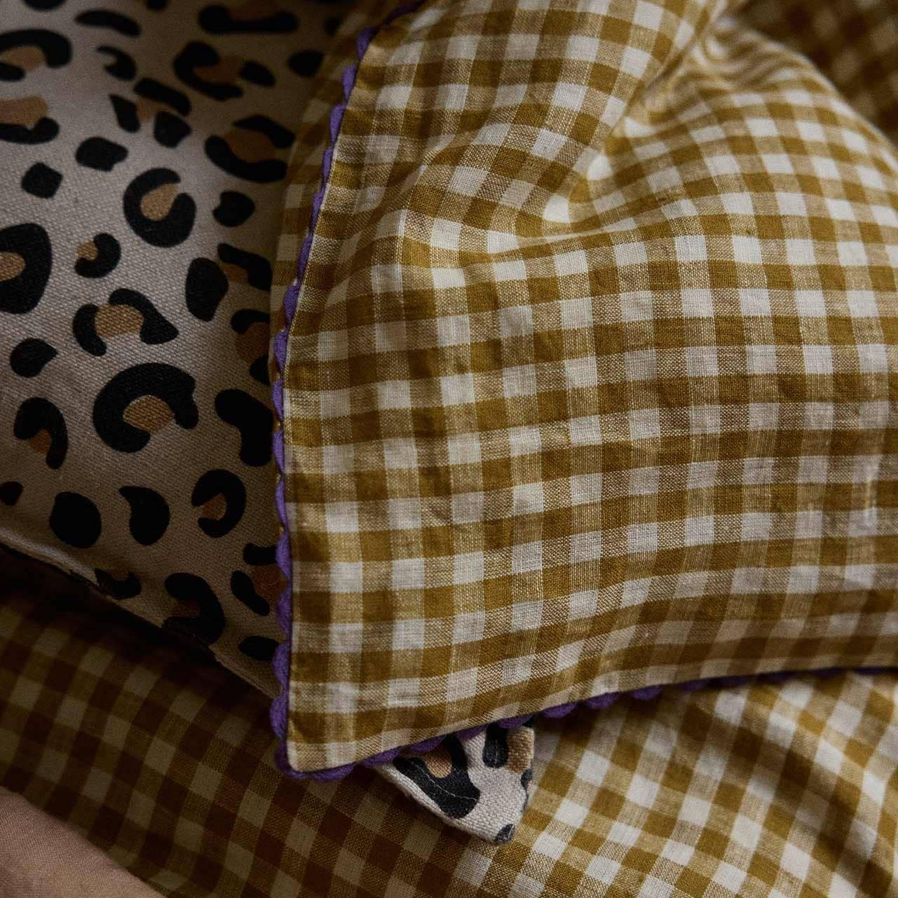 Single Bed Set Vichy Curry Gabrielle Paris x Horty - Image 3