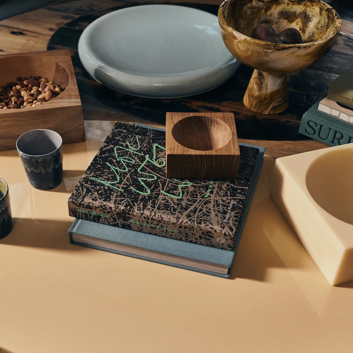 Teak Cube Bowl Small - Image 3